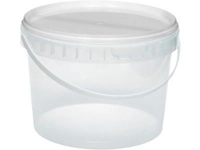 Ведро круглое емкостью 2 л, арт. ВП 2 прозр, код: 00268