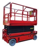 Подъемник ножничный самоходный с выдвижной платформой 320 кг 11,8/13,8 м TOR AMSL1214 DC аккумуляторный