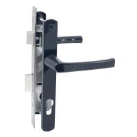 БУЛАТ ЗВ4-1.25.01.7016 антрацит БЕЗ МЦ Замок для КАЛИТКИ врезной с ручкой