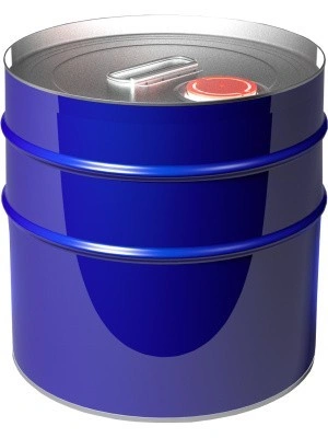 Барабан металлический 15л с крышкой берикап, арт.: БМ 15 с ребром, код: 23782