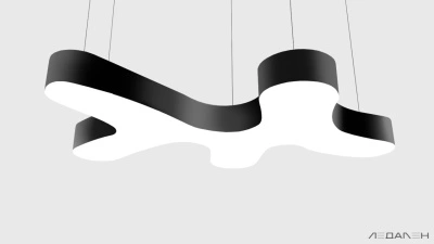 Светильник облако CLOUD S1900 6000K 145W, корпус черный