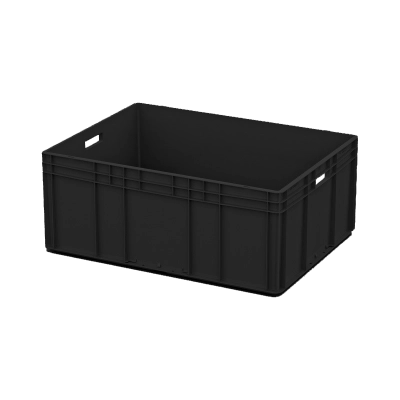 Евроконтейнер ЕС-8632.3 с усиленным дном и открытыми ручками, 800х600х320 мм 