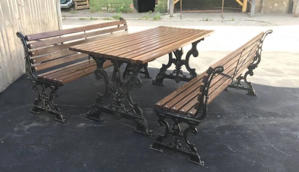 Комплект садовой мебели «Ампир» 1,8 м (с банкетками)