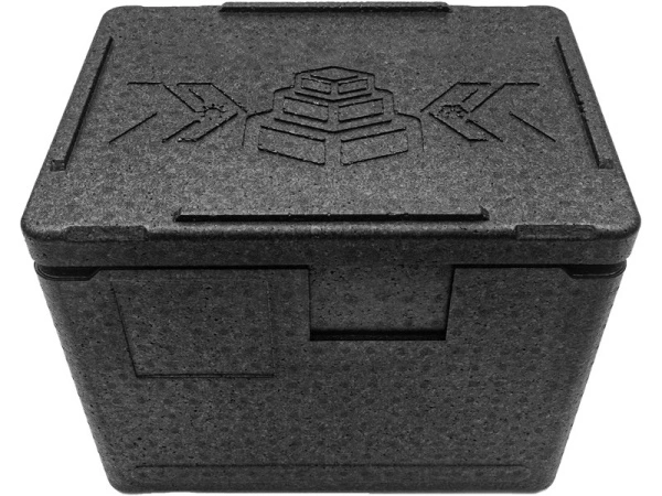 Термоконтейнер 400х300х320 22л. с крышкой, плотность 55, код: 31527