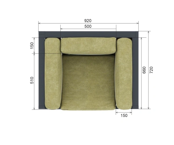 Кресло «Параллель» 2 Ангарская сосна