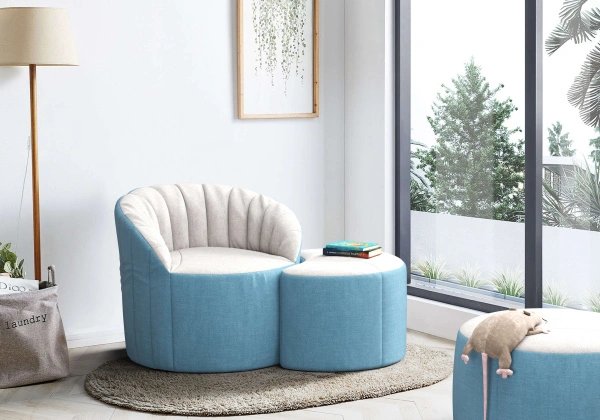 Бескаркасное кресло Шелл Китон микророгожка