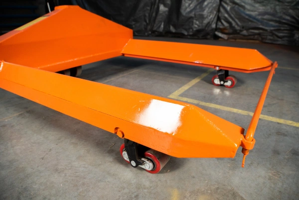 Тележка гидравлическая для рулонов 2500 кг 1150х850 мм полиуретановые колеса TOR ZT