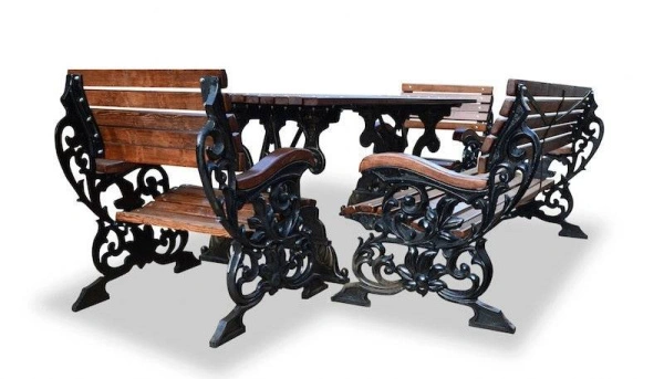 Комплект садовой мебели чугунный «Флора» 1,8 м