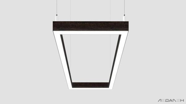 WOOD RETTANGOLO 6000K 84W Венге, корпус 