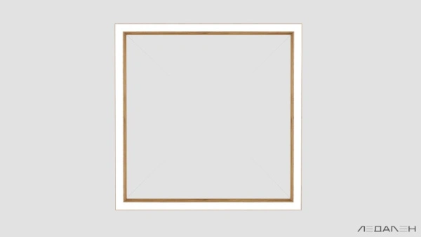 WOOD KVADRATO 6000K 58W Ясень оливковый, корпус 