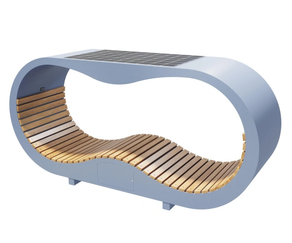 Умная скамейка Эко-портал С солнечной панелью