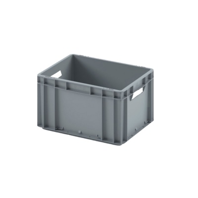 Евроконтейнер ЕС-4322.1 со сплошным дном и открытыми ручками, 400х300х220 мм