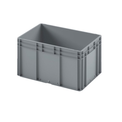 Евроконтейнер ЕС-6432.2 со сплошным дном и закрытыми ручками, 600х400х320 мм