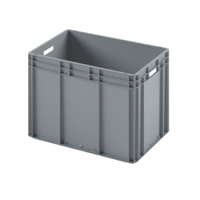 Евроконтейнер ЕС-6442.3 с усиленным дном и открытыми ручками, 600х400х420 мм 