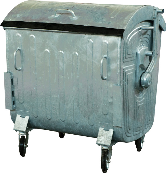 Мусорный контейнер на колёсах (1100 л) оцинкованный, арт. МКЦ-1100 , код: 02931